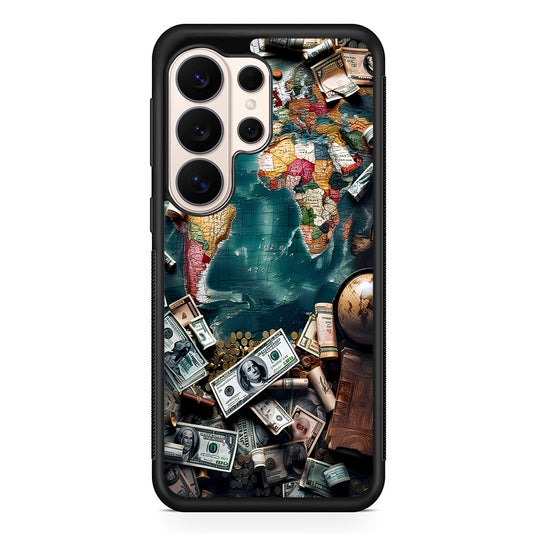 Money on The Map Travel Samsung Galaxy S26 Ultra Case | Slim Protective Case for Samsung Galaxy S26 Ultra