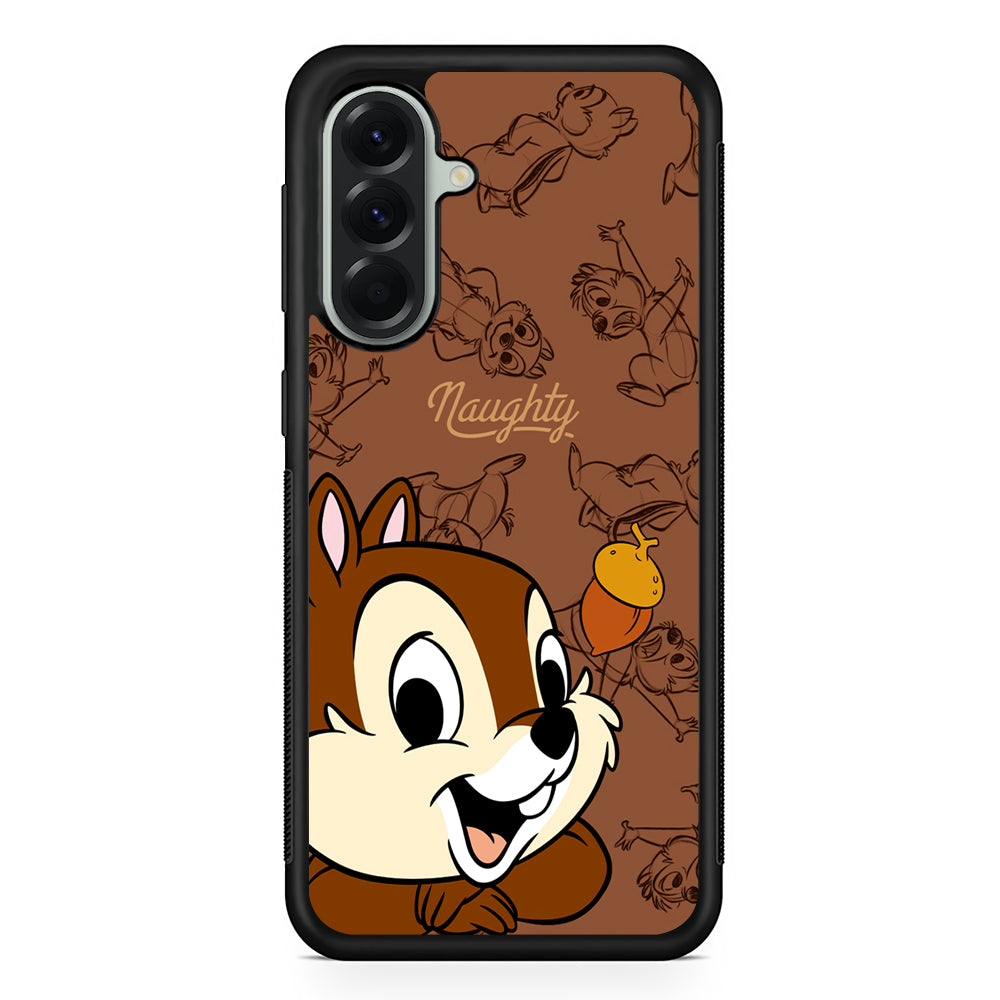 Chip N Dale Naughty Person Samsung Galaxy A56 Case | Samsung Galaxy A56 Protective Rubber Case
