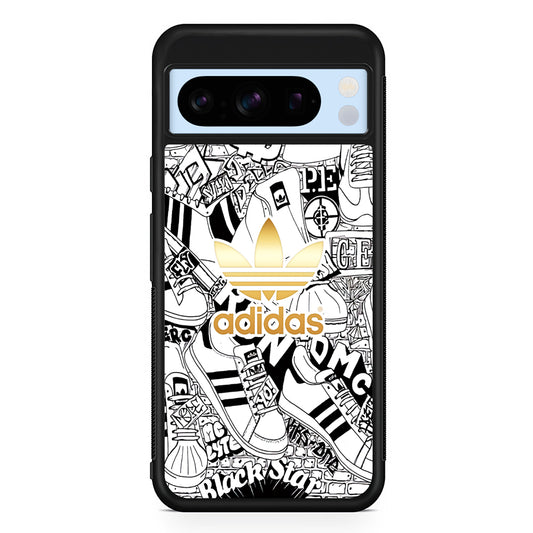 Adidas Fabulous Golden Glow Google Pixel 8 Pro Case | Slim Protective Cover