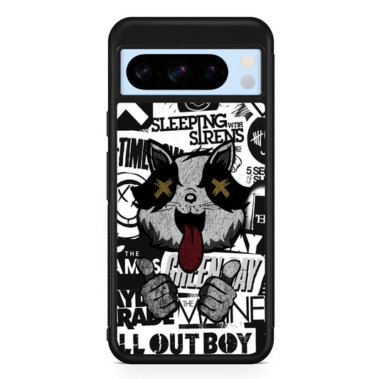Rock Bands of Playlist Google Pixel 8 Pro Case | Slim Rubber Case for Google Pixel 8 Pro