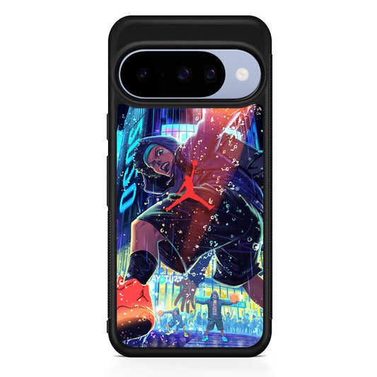Air Jordan Cartoon City Playground Google Pixel 10 Case | Google Pixel 10 Rubber Protective Case