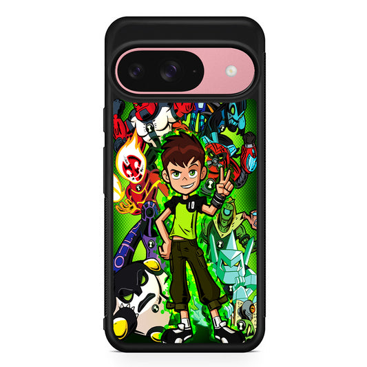 Ben 10 and All Alien Google Pixel 9 Case | Google Pixel 9 Protective Rubber Case