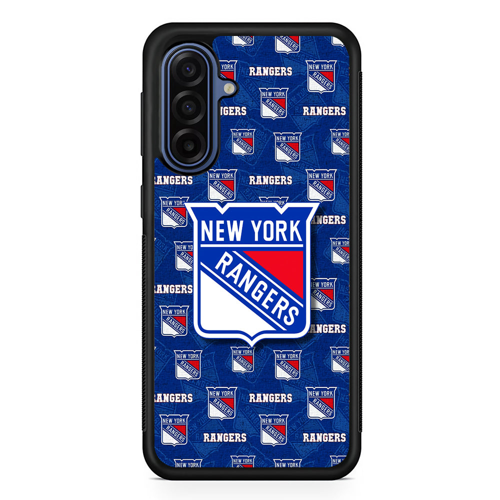 NHL New York Rangers Pattern Samsung Galaxy A17 Case | Slim Protective Phone Cover