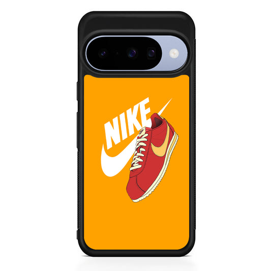 Nike Sneaker Shoes Red Google Pixel 10 Case | Google Pixel 10 Rubber Protective Case