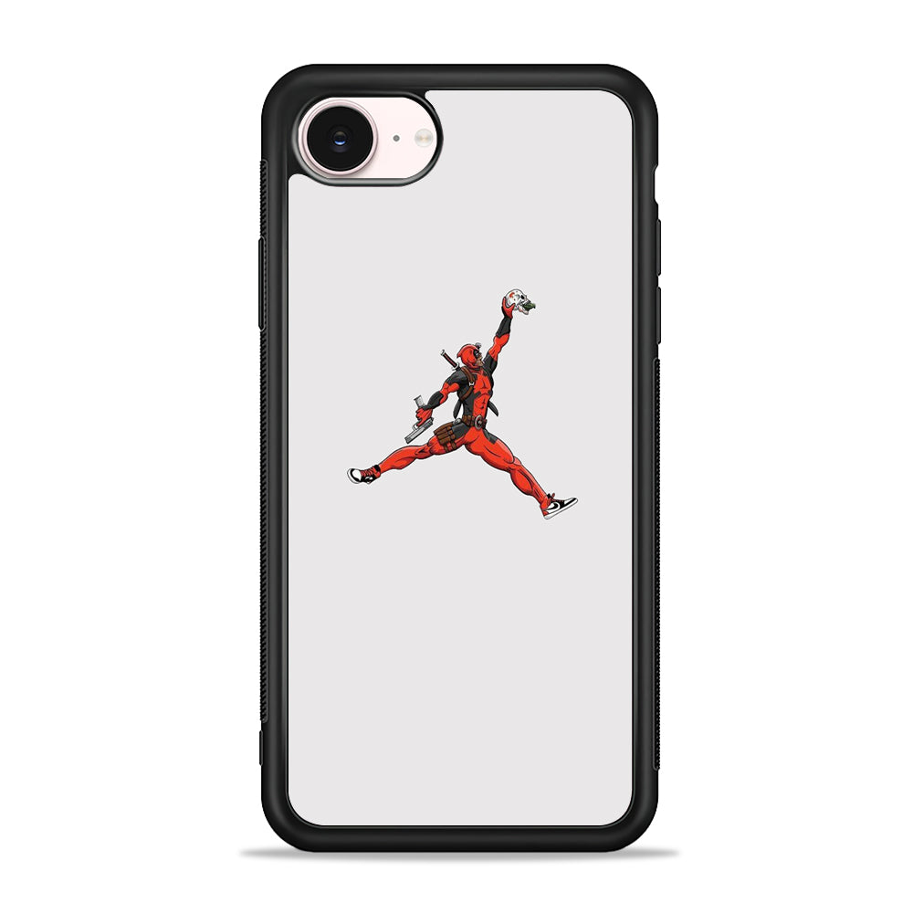 Jordan Deadpool Meme White Milk iPhone 17e Case - Silicone Case