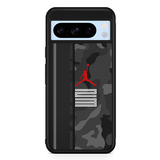 Air Jordan Emblem on Leather Google Pixel 8 Pro Case | Slim Protective Cover