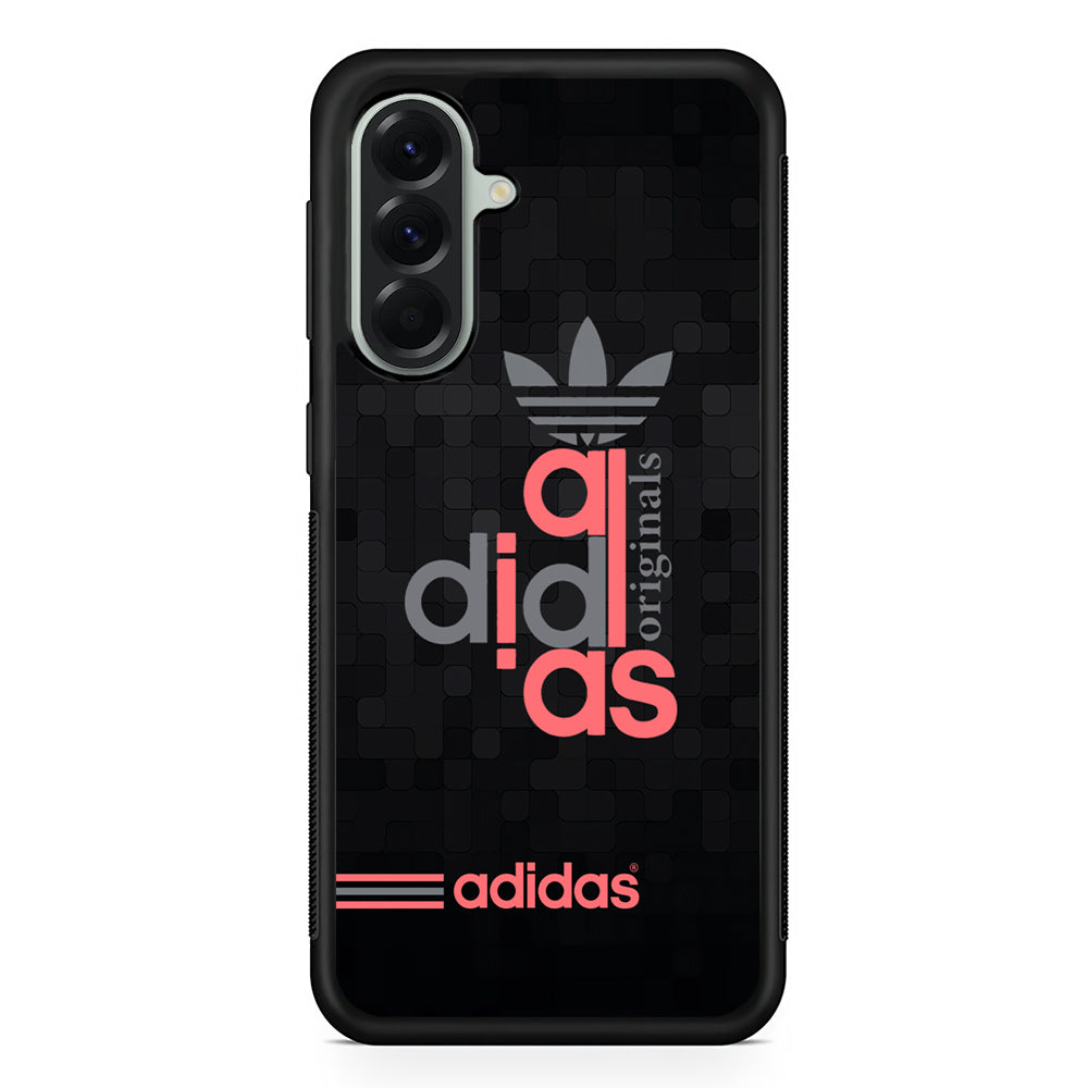 Adidas Original All Black Samsung Galaxy A56 Case | Samsung Galaxy A56 Rubber Protective Case