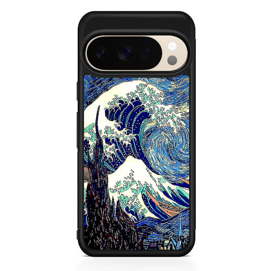 The Great Wave The Starry Night Google Pixel 10 Pro XL Case | Slim Google Pixel 10 Pro XL Protective Case