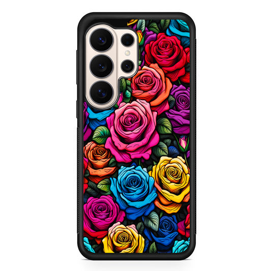 Colourful Roses Flowers Aesthetic Samsung Galaxy S26 Ultra Case | Slim Protective Case for Samsung Galaxy S26 Ultra