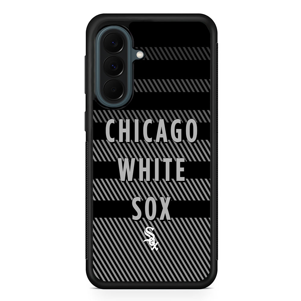 MLB Chicago White Sox Team Samsung Galaxy A37 Case | Samsung Galaxy A37 Rubber Phone Case