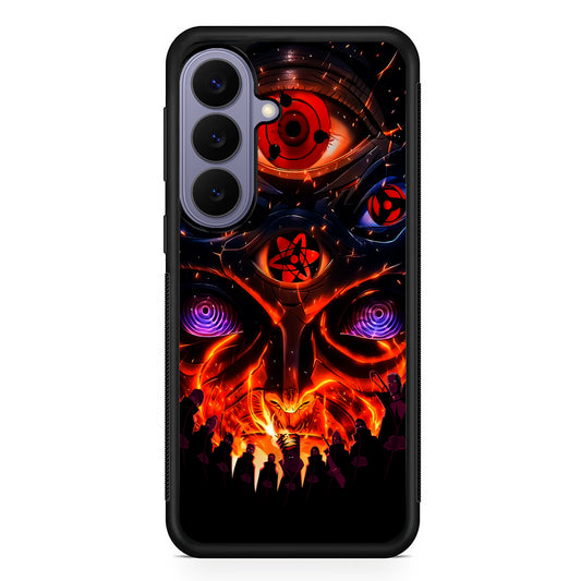 Naruto Akatsuki Clan Eyes Samsung Galaxy S26 Case | Durable Rubber Case for Samsung Galaxy S26