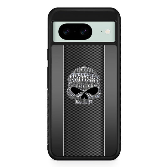 Harley Davidson Old Skull Google Pixel 8 Case | Slim Rubber Case for Google Pixel 8
