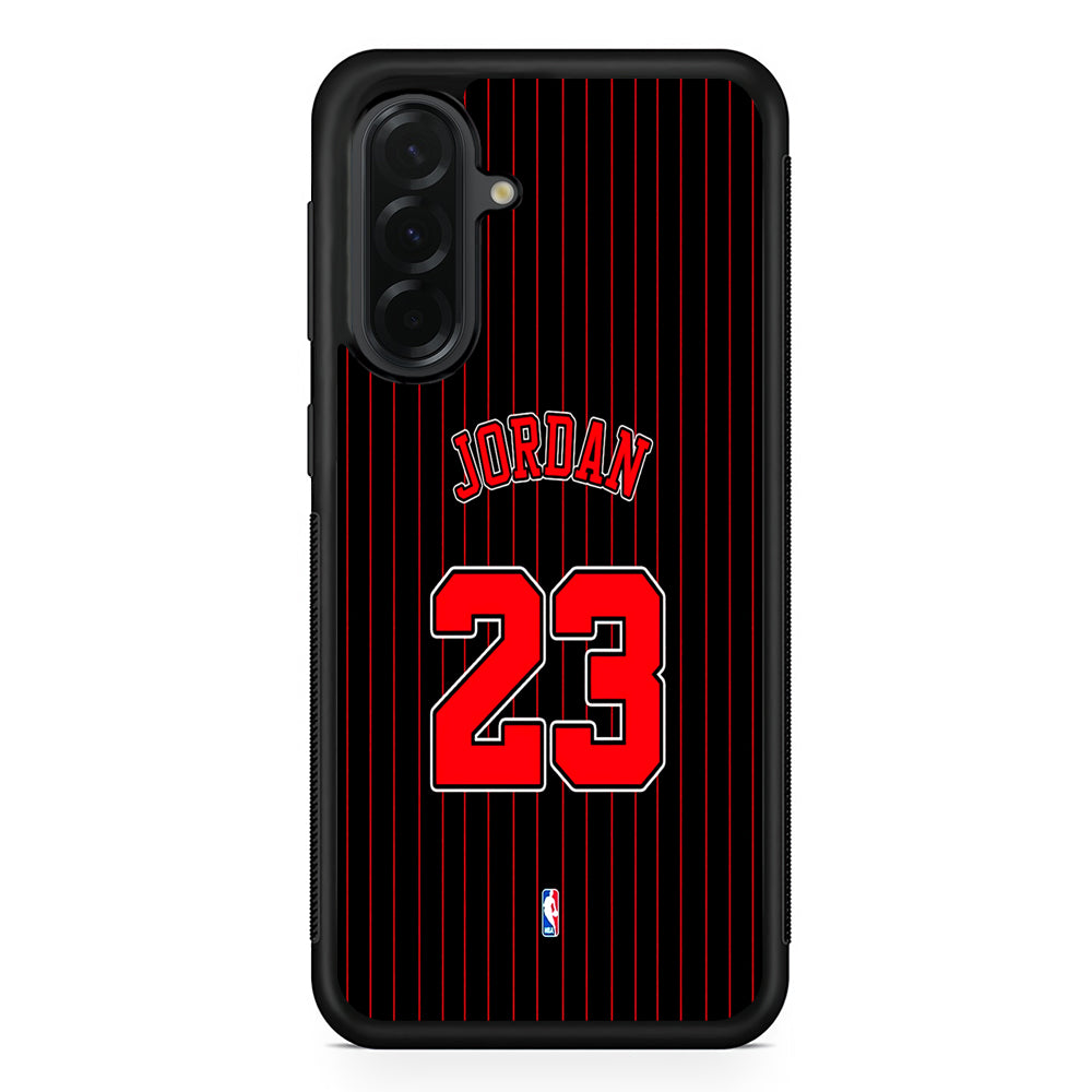 Michael Jordan Jersey 23 Samsung Galaxy A36 Case | Protective Rubber Cover