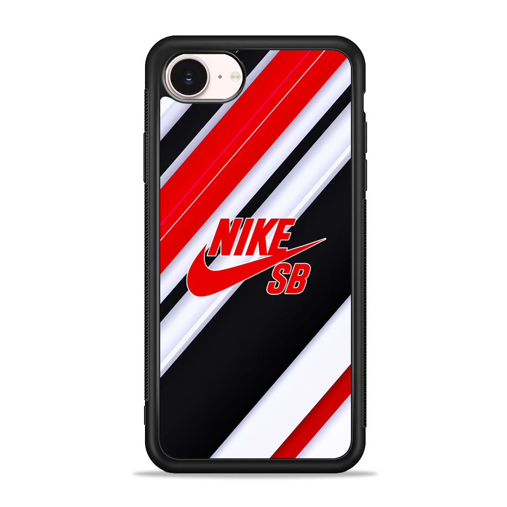Nike StripeModern Pattern iPhone 17e Case - Silicone Case