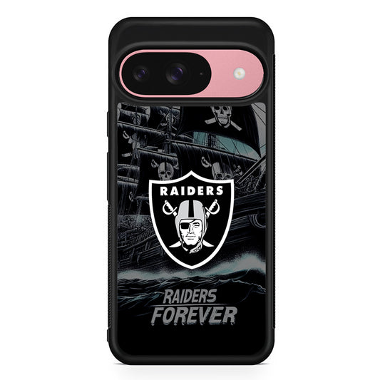 NFL Las Vegas Raiders Forever Google Pixel 9 Case | Google Pixel 9 Protective Rubber Case