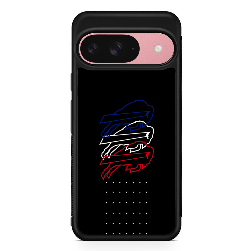 NFL Buffalo Bills Logo Google Pixel 9 Case | Google Pixel 9 Protective Rubber Case