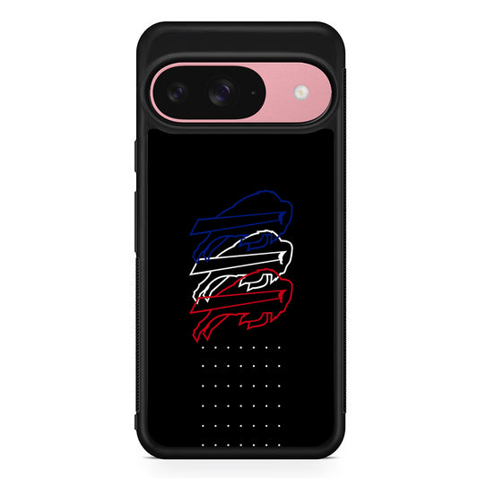 NFL Buffalo Bills Logo Google Pixel 9 Case | Google Pixel 9 Protective Rubber Case