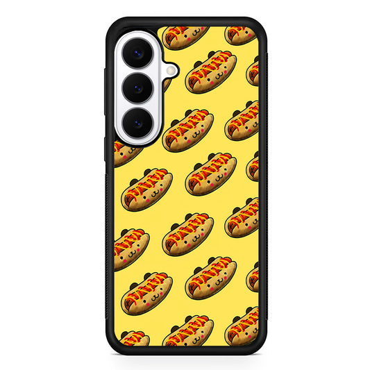 Fast Food Hot Dog Pattern Samsung Galaxy S26 Plus Case | Slim Protective Cover for Samsung Galaxy S26 Plus