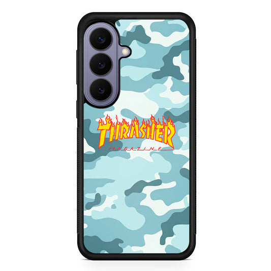 Thrasher Camo Light Blue Samsung Galaxy S26 Case | Lightweight Samsung Galaxy S26 Phone Case