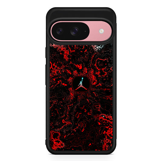 Air Jordan Mountain Contour Google Pixel 9 Case | Google Pixel 9 Protective Rubber Case