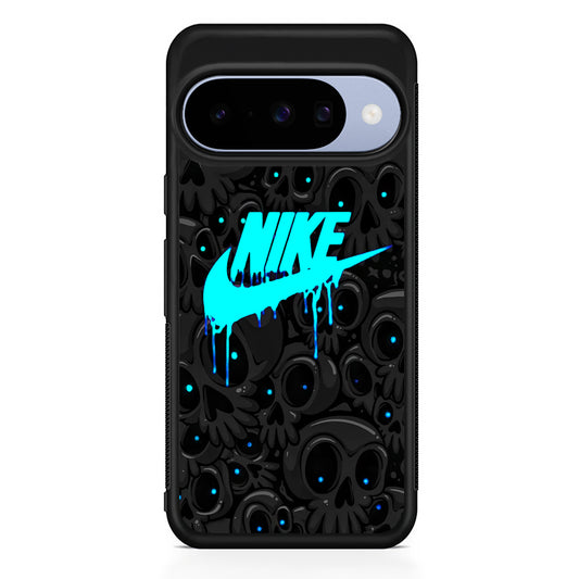 Nike Skull Light Logo Google Pixel 10 Case | Google Pixel 10 Rubber Protective Case