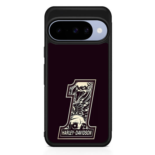 Harley Davidson Number Dark Purple Google Pixel 10 Case | Google Pixel 10 Rubber Protective Case
