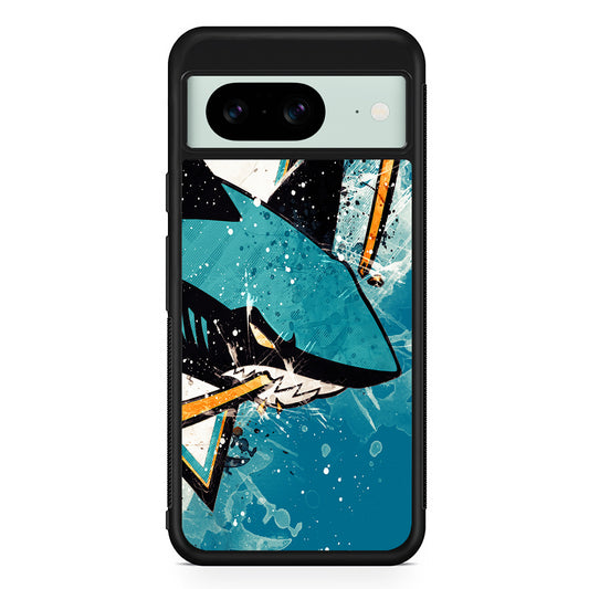 NHL San Jose Sharks Team Google Pixel 8 Case | Durable Protective Cover for Google Pixel 8