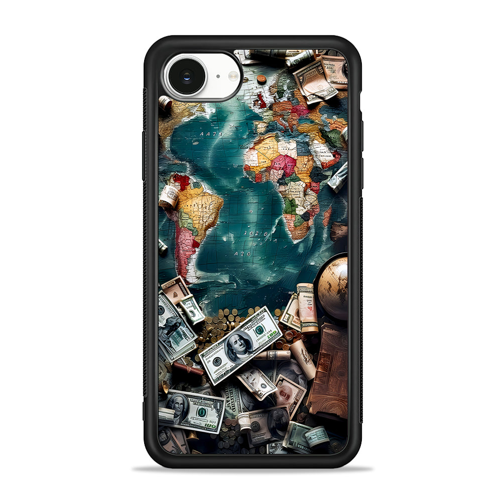 Money on The Map Travel iPhone 16e Case | Protective Phone Cover