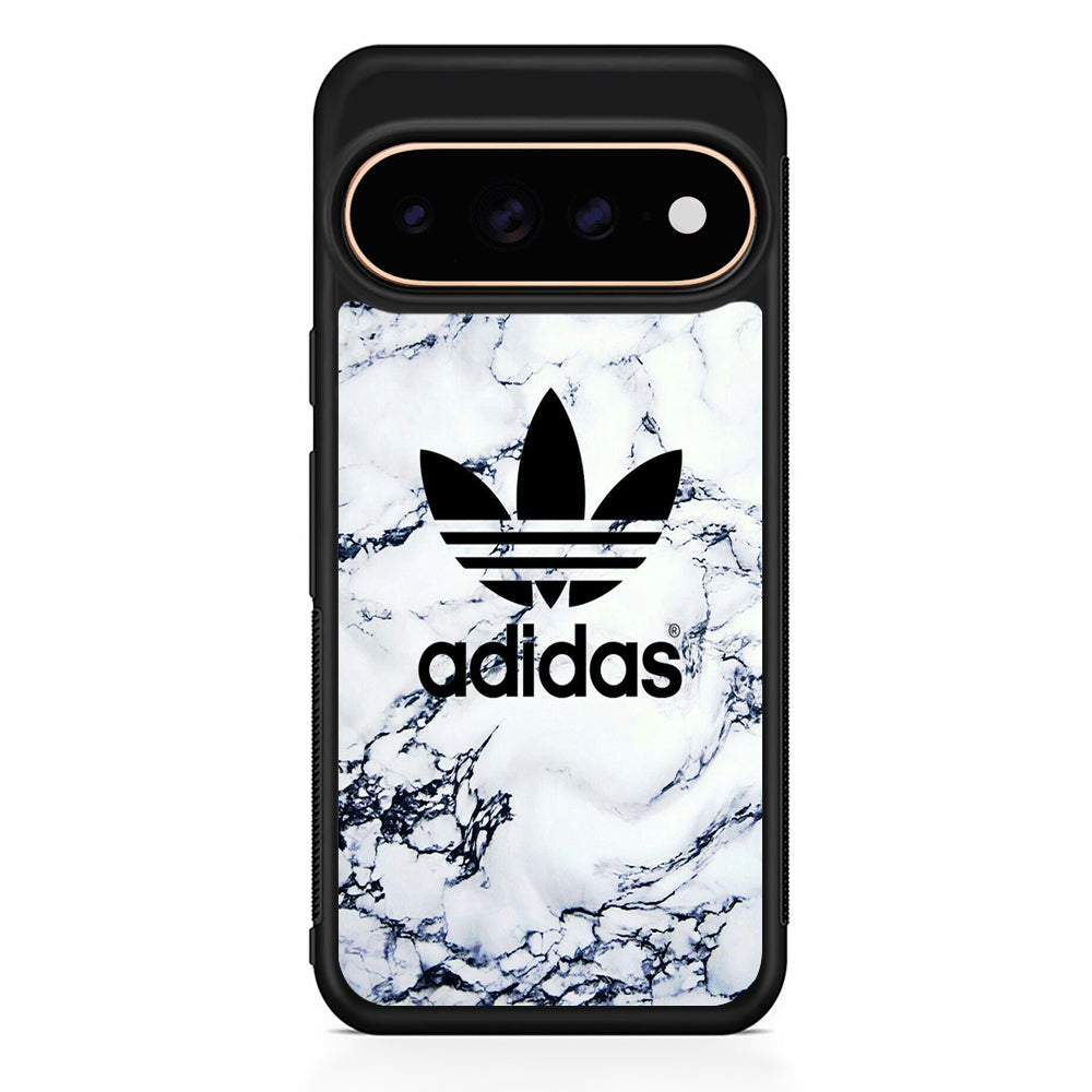 Adidas White Marble Google Pixel 11 Pro Case - Stylish Protective Phone Case