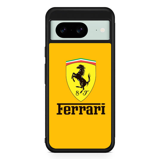 Ferrari Yellow Backdrop Google Pixel 8 Case | Durable Protective Cover for Google Pixel 8
