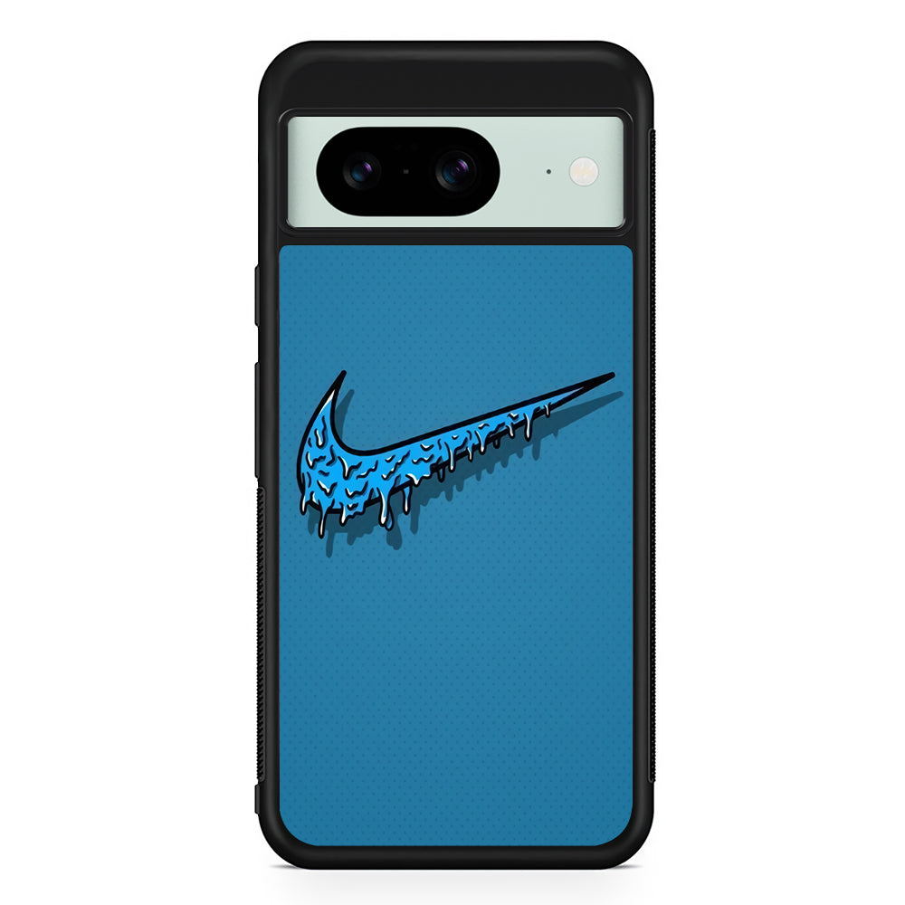 Nike Logo Paint Drop Google Pixel 8 Case | Slim Rubber Case for Google Pixel 8