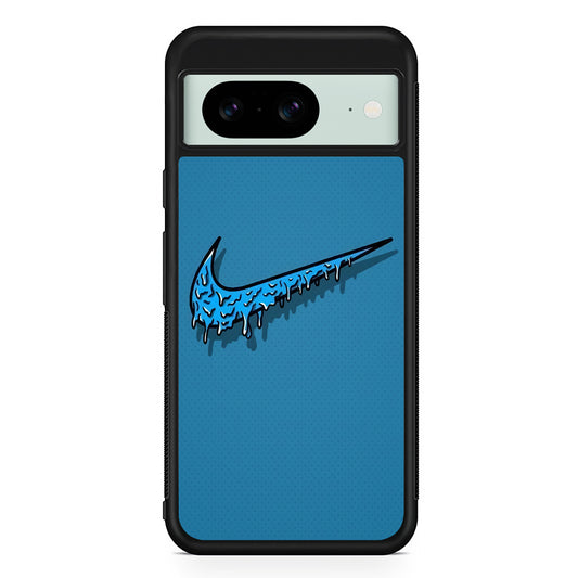 Nike Logo Paint Drop Google Pixel 8 Case | Slim Rubber Case for Google Pixel 8