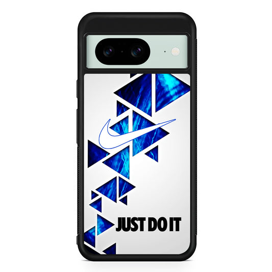 Nike Triangle Marble Just Do It Google Pixel 8 Case | Slim Rubber Case for Google Pixel 8