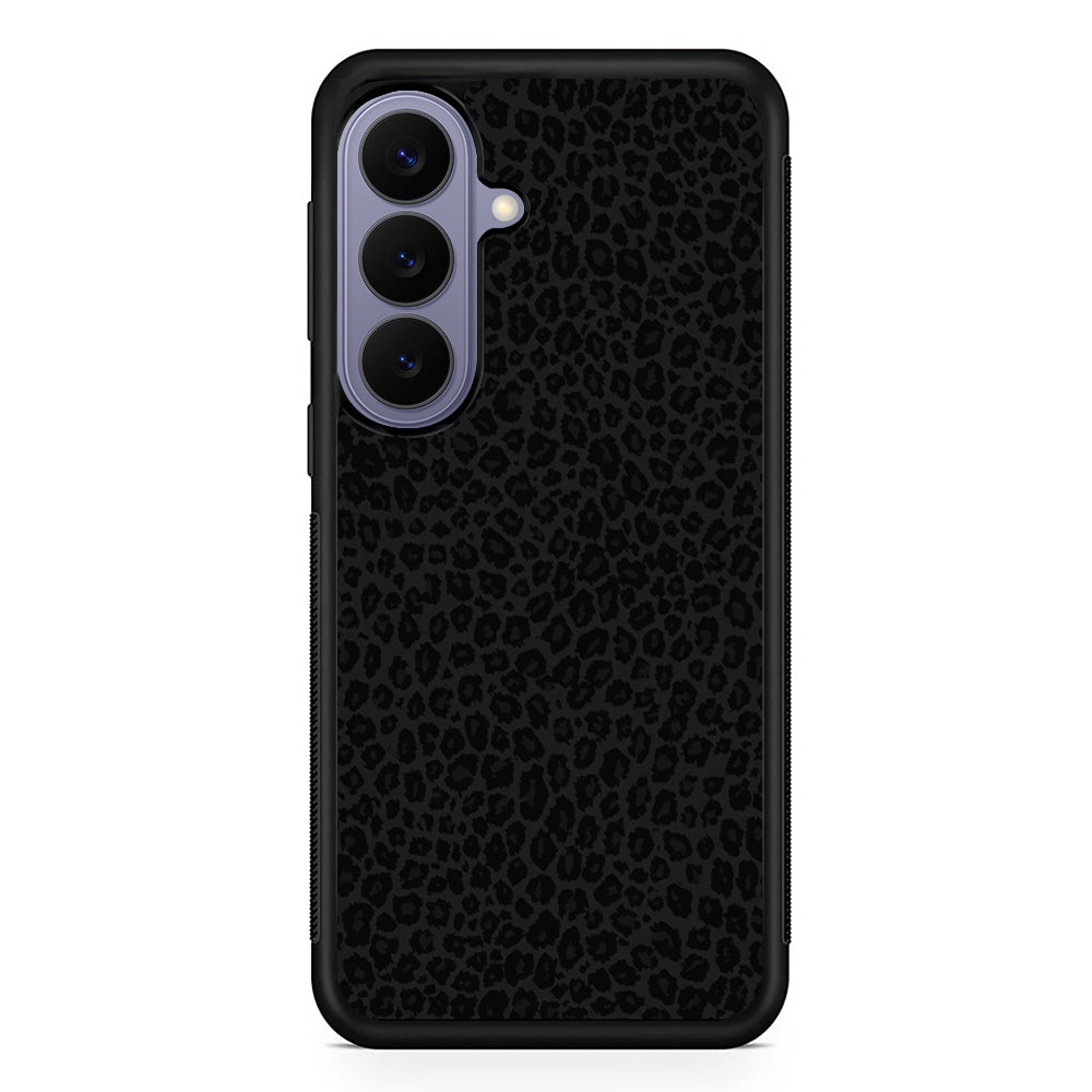 Black Leopard Skin Pattern Samsung Galaxy S26 Case | Durable Rubber Case for Samsung Galaxy S26