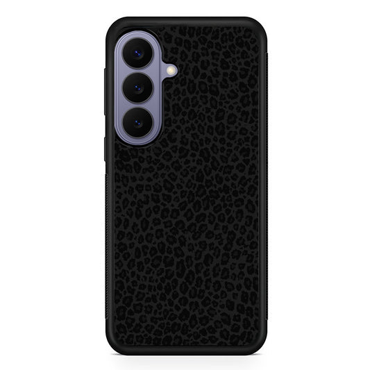 Black Leopard Skin Pattern Samsung Galaxy S26 Case | Durable Rubber Case for Samsung Galaxy S26