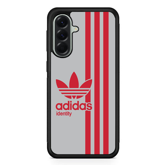 Adidas Red Identity Samsung Galaxy A56 Case | Samsung Galaxy A56 Rubber Protective Case