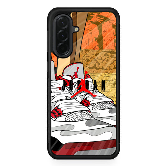 Air Jordan The Cartoon Shoes Samsung Galaxy A36 Case | Slim Samsung Galaxy A36 Protective Case