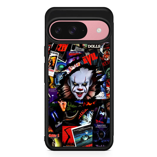 IT Clown Gaze From The Poster Google Pixel 9 Case | Google Pixel 9 Protective Rubber Case