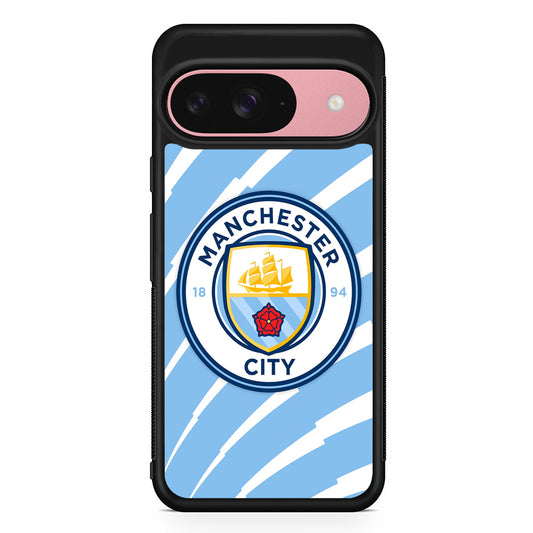 Manchester City EPL Google Pixel 9 Case | Google Pixel 9 Protective Rubber Case
