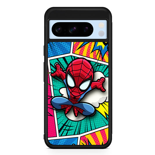 Spiderman Comic Poof Google Pixel 8 Pro Case | Slim Rubber Case for Google Pixel 8 Pro