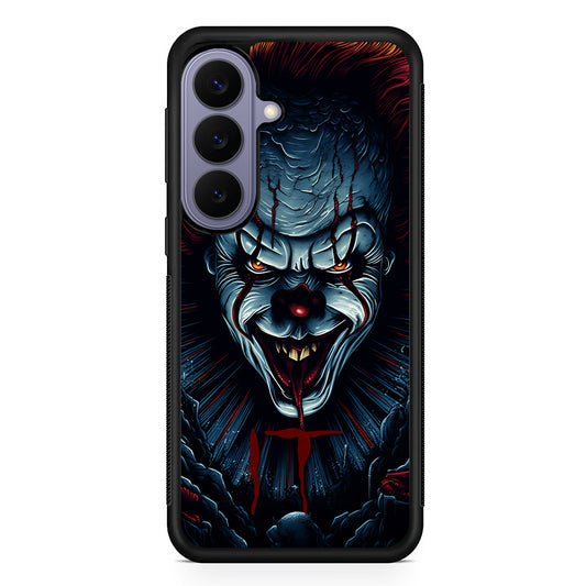 IT Clown Scary Face Samsung Galaxy S26 Case | Durable Rubber Case for Samsung Galaxy S26