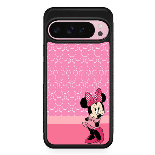 Minnie Mouse Pink Background Google Pixel 9 Pro XL Case | Protective Cover