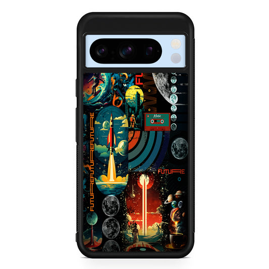 Travel Future Worlds Space Google Pixel 8 Pro Case | Slim Rubber Case for Google Pixel 8 Pro