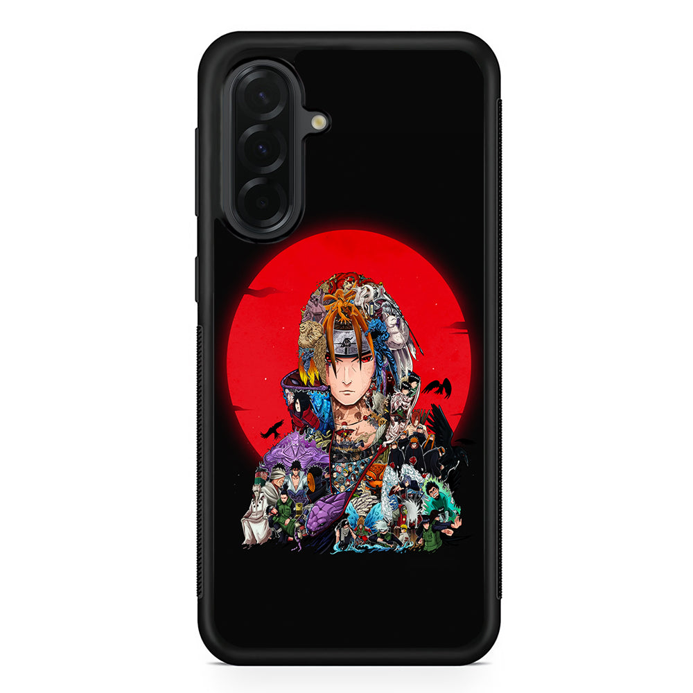Naruto Akatsuki Clan History Samsung Galaxy A36 Case | Protective Rubber Cover
