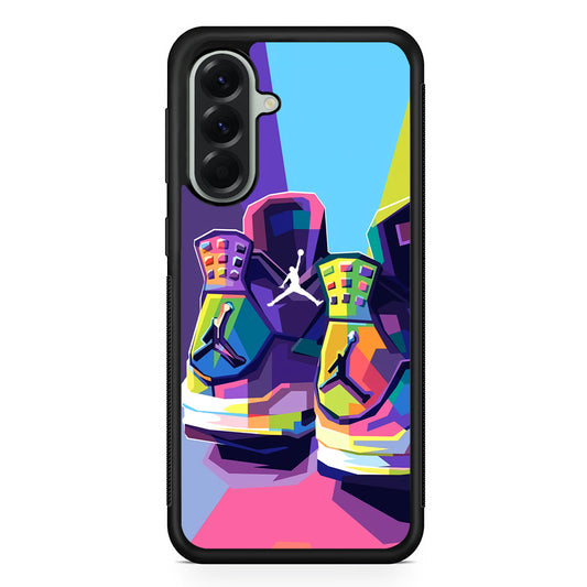 Air Jordan Pop Art Touch Samsung Galaxy A56 Case | Samsung Galaxy A56 Rubber Protective Case