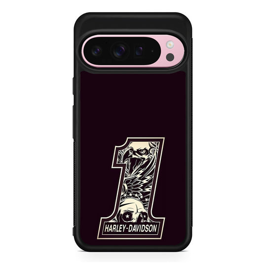 Harley Davidson Number Dark Purple Google Pixel 9 Pro XL Case | Protective Cover