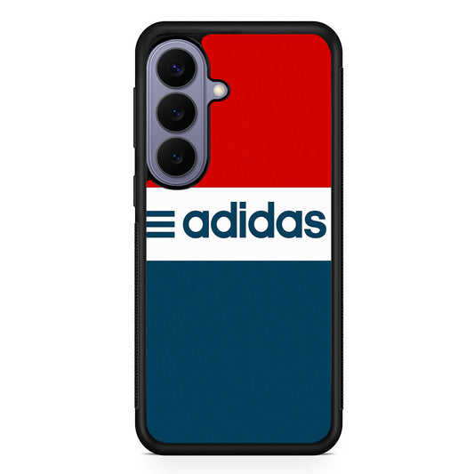 Adidas Red Blue White Samsung Galaxy S26 Case | Slim Protective Rubber Case for Samsung S26