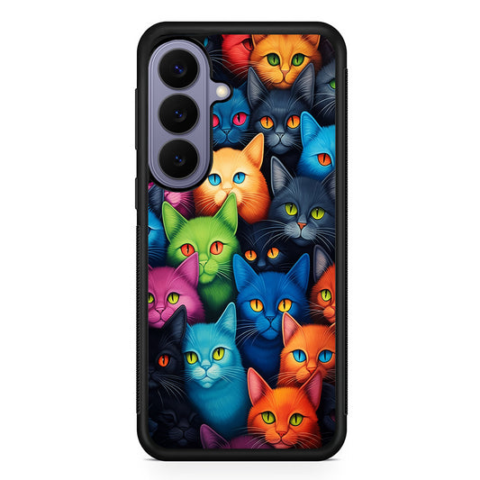 Collection of Colorful Cats Samsung Galaxy S26 Case | Durable Rubber Case for Samsung Galaxy S26