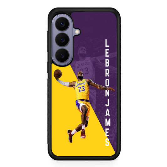 Lebron James Lakers 23 Samsung Galaxy S26 Case | Durable Rubber Case for Samsung Galaxy S26