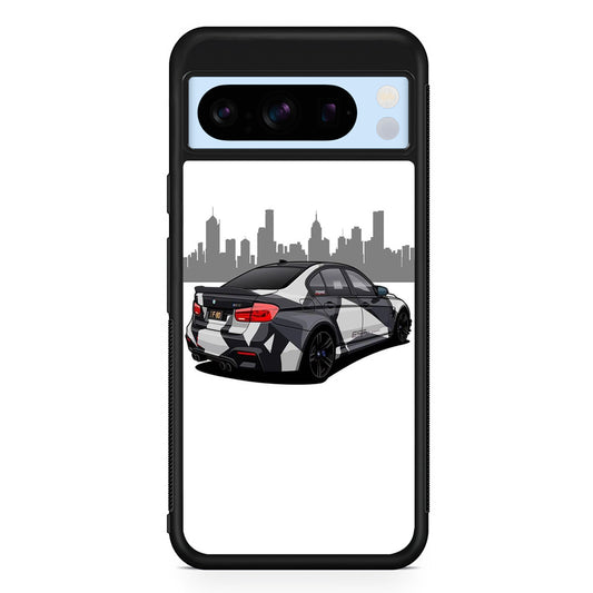 BMW M3 F80 Car White Google Pixel 8 Pro Case | Slim Protective Cover